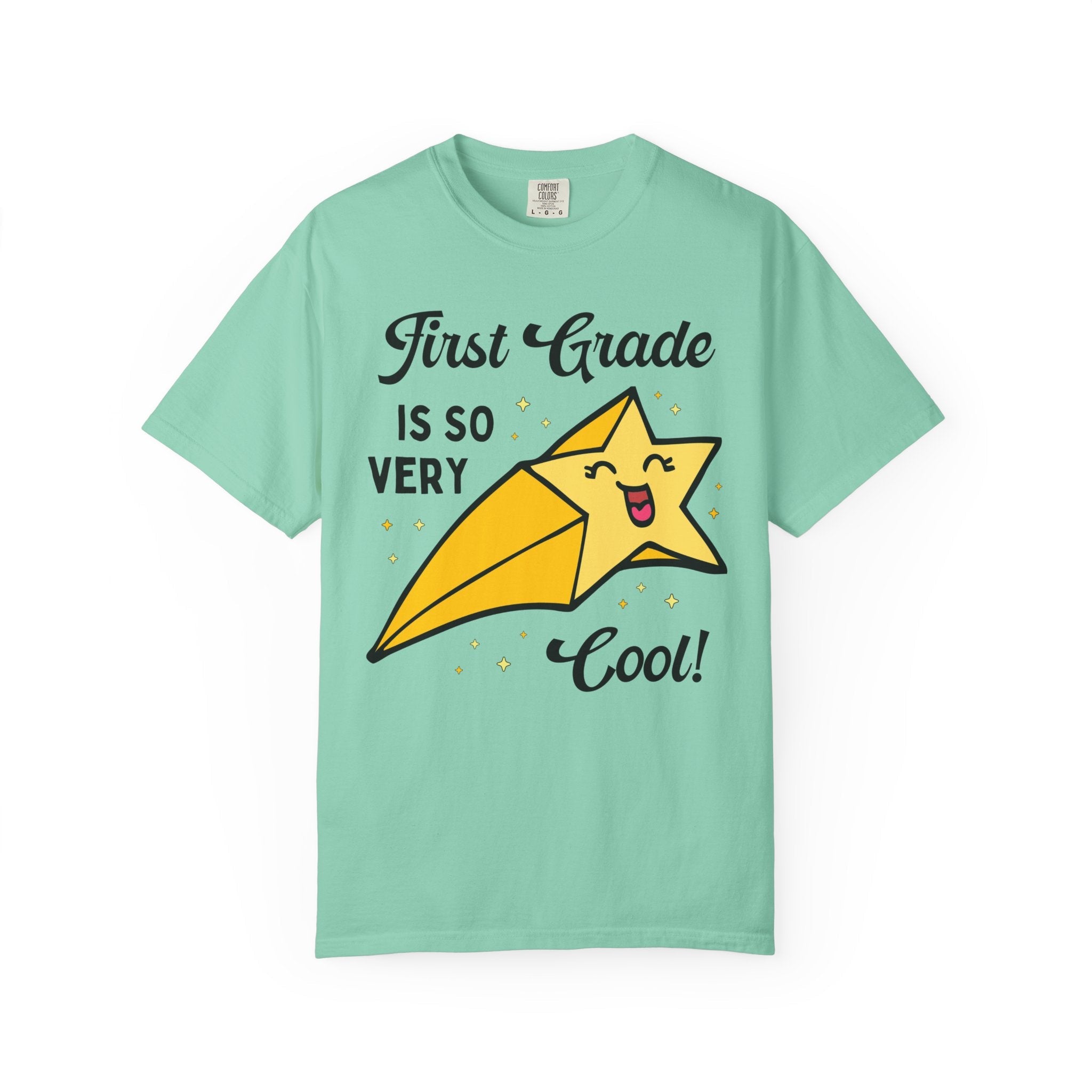 First Grade Back to School Tee Shirt with Funny Saying and Cute Retro Aesthetic Star: First Grade is So Very Cool! Matching 1st Grade Crew - Opal and June