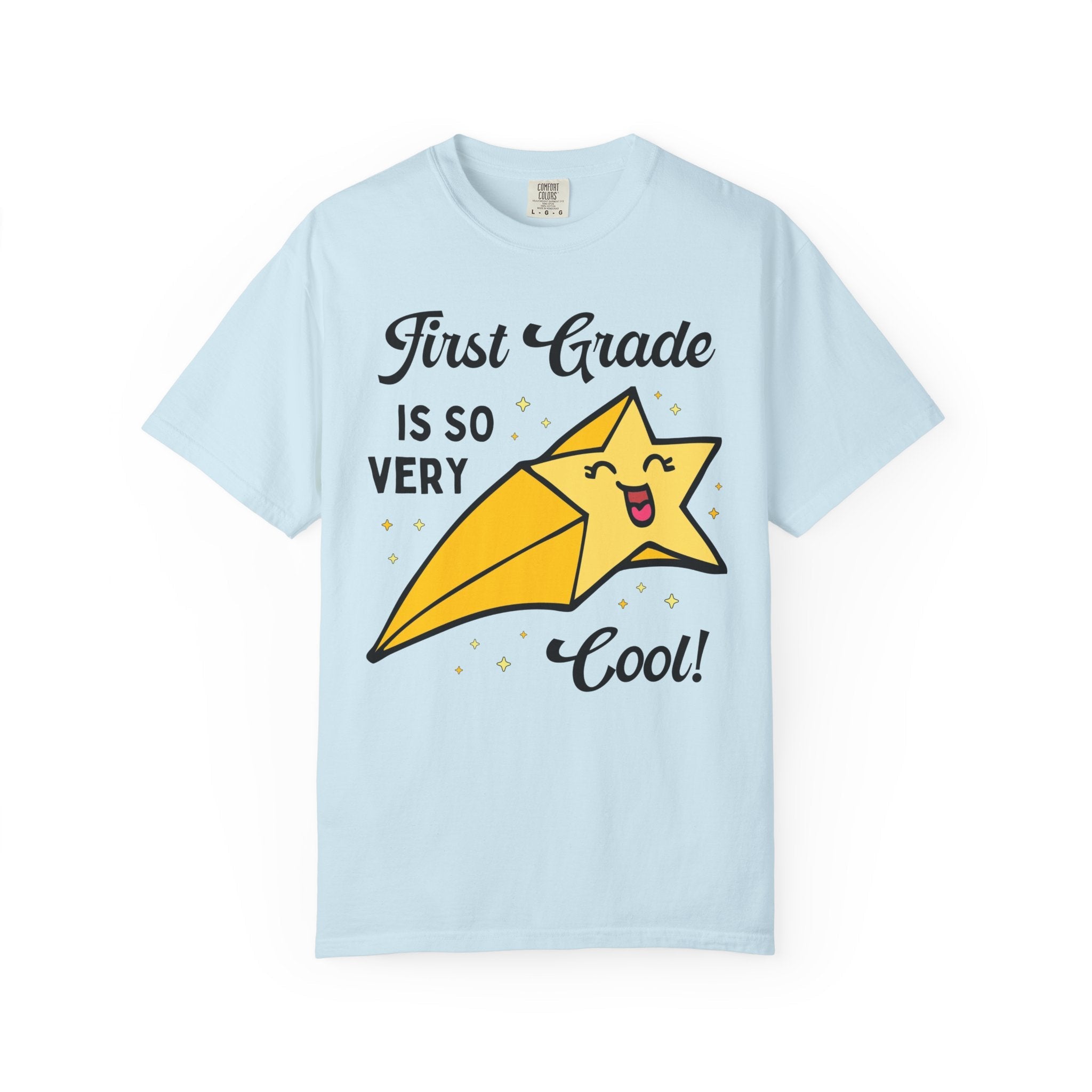 First Grade Back to School Tee Shirt with Funny Saying and Cute Retro Aesthetic Star: First Grade is So Very Cool! Matching 1st Grade Crew - Opal and June