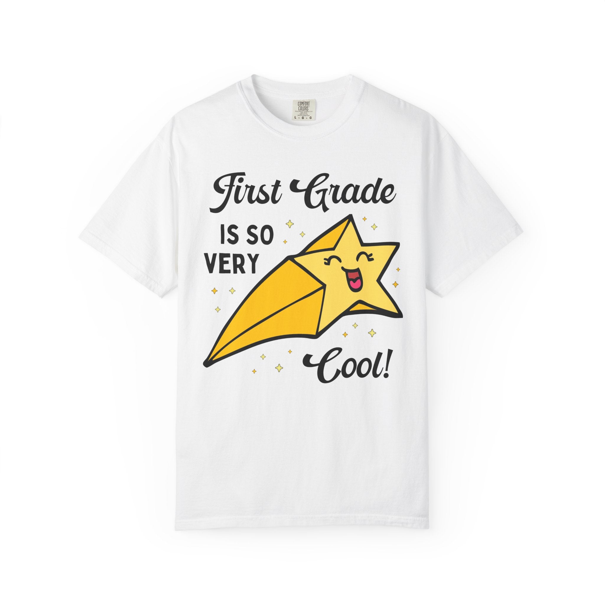 First Grade Back to School Tee Shirt with Funny Saying and Cute Retro Aesthetic Star: First Grade is So Very Cool! Matching 1st Grade Crew - Opal and June