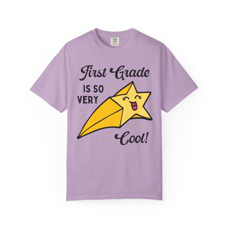 First Grade Back to School Tee Shirt with Funny Saying and Cute Retro Aesthetic Star: First Grade is So Very Cool! Matching 1st Grade Crew - Opal and June