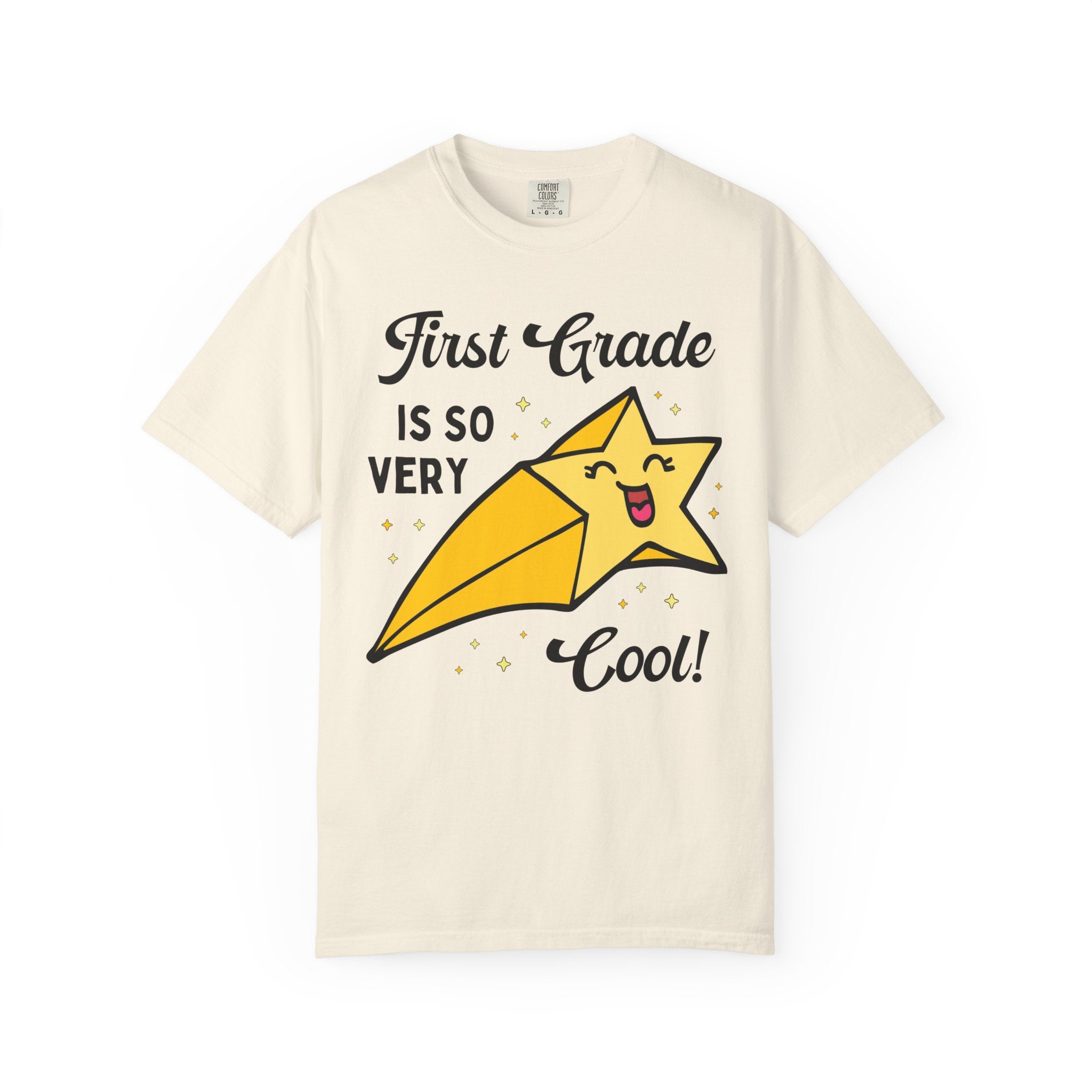 First Grade Back to School Tee Shirt with Funny Saying and Cute Retro Aesthetic Star: First Grade is So Very Cool! Matching 1st Grade Crew - Opal and June