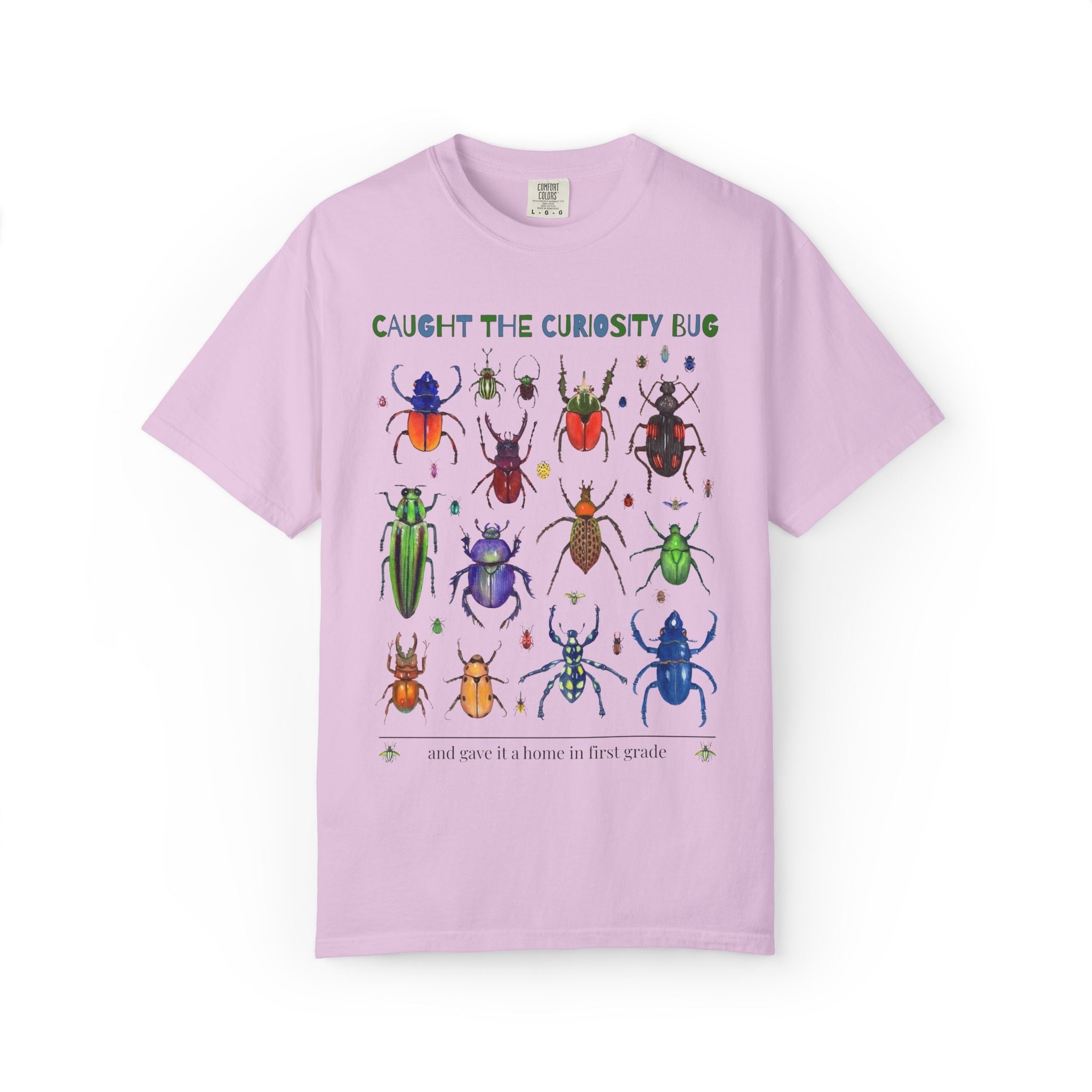 First Grade Insect Teacher T-Shirt for Teachers Who Love Bugs, Silly Matching Teacher T-Shirt with Bugs, Cute Entomology Teacher Tee - Opal and June