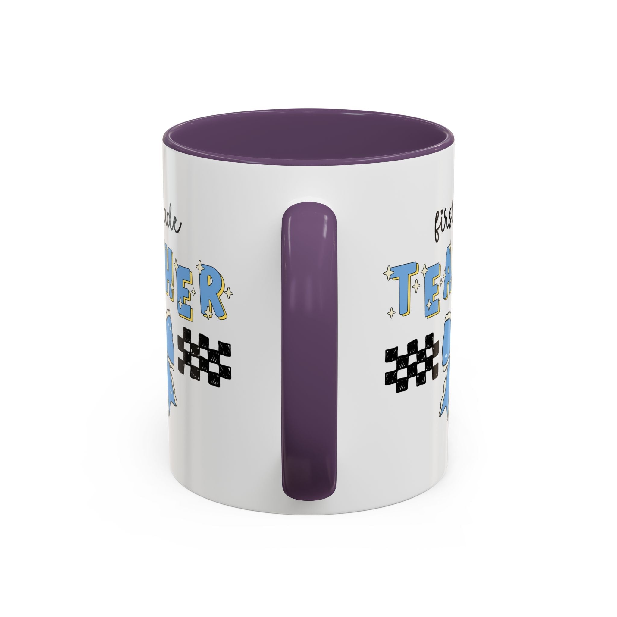 First Grade Teacher Coffee Mug or First Day of School, Meet the Teacher Night, Cute Teaching Major Gift, New 1st Grade Teacher, Mug with Bow - Opal and June