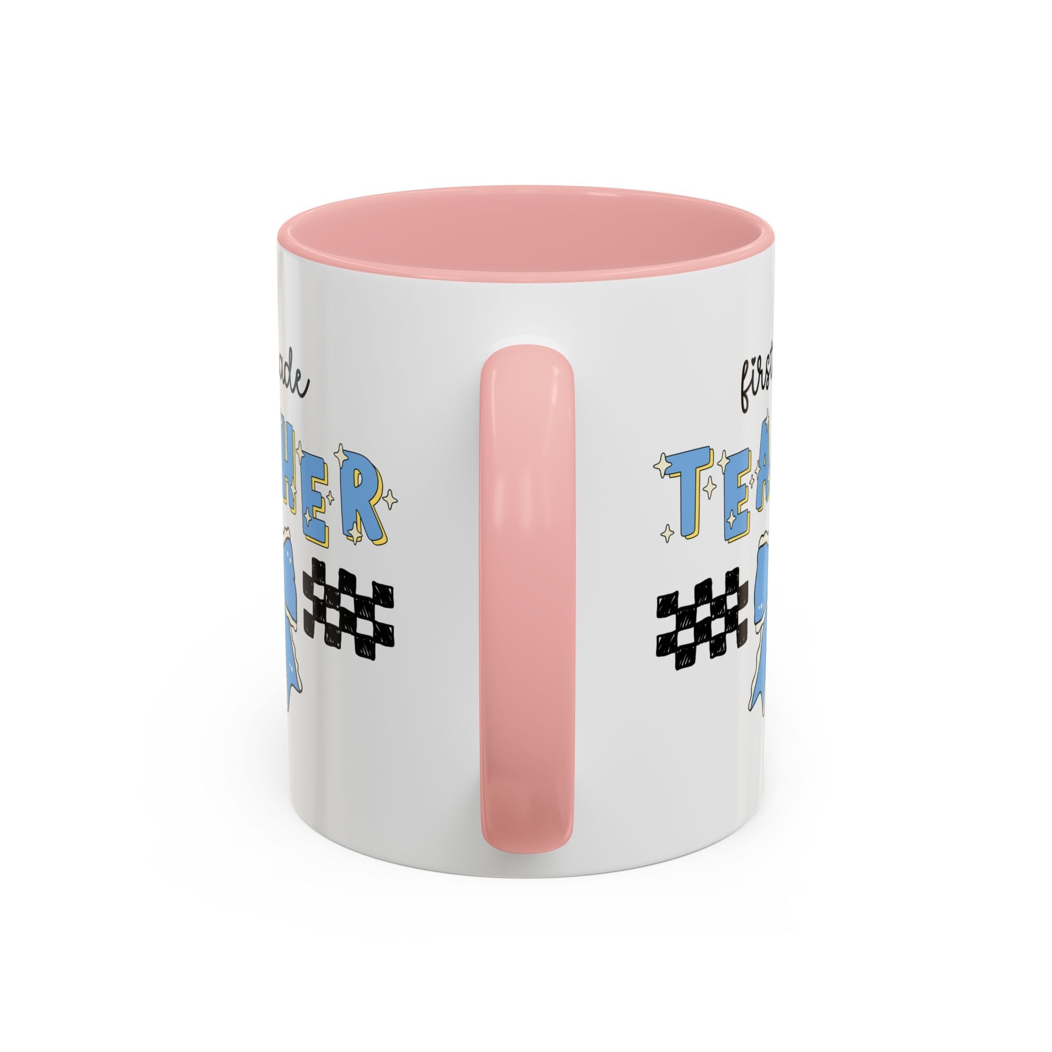 First Grade Teacher Coffee Mug or First Day of School, Meet the Teacher Night, Cute Teaching Major Gift, New 1st Grade Teacher, Mug with Bow - Opal and June