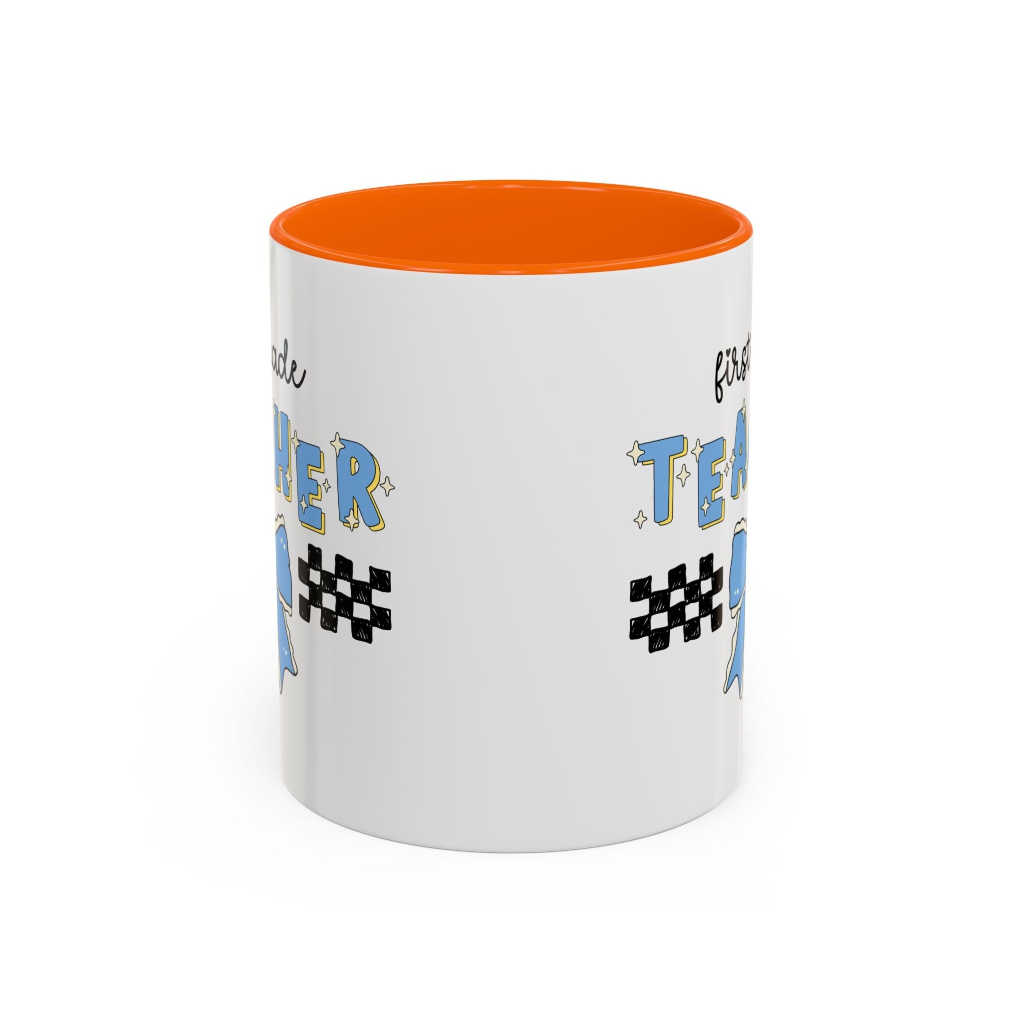 First Grade Teacher Coffee Mug or First Day of School, Meet the Teacher Night, Cute Teaching Major Gift, New 1st Grade Teacher, Mug with Bow - Opal and June