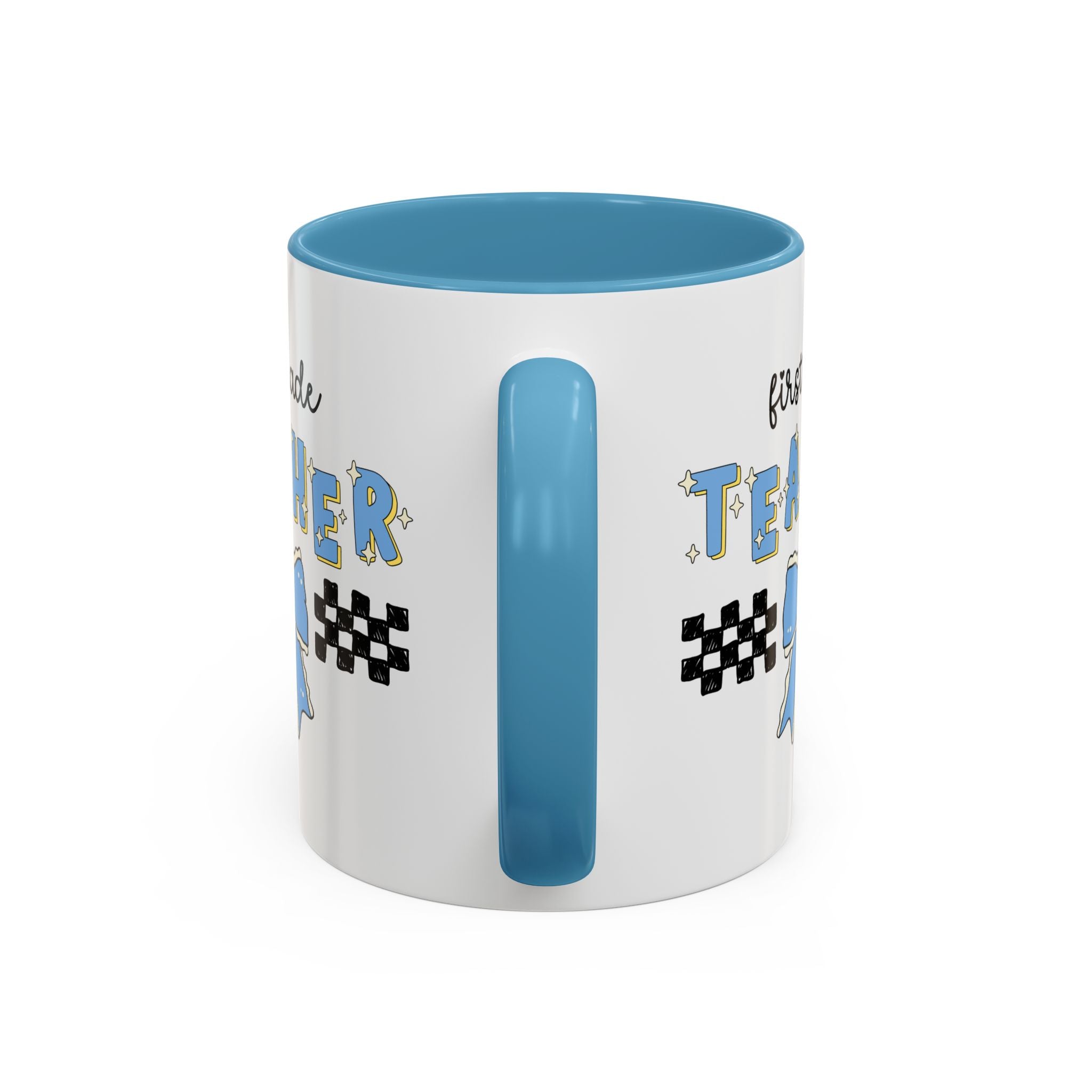 First Grade Teacher Coffee Mug or First Day of School, Meet the Teacher Night, Cute Teaching Major Gift, New 1st Grade Teacher, Mug with Bow - Opal and June