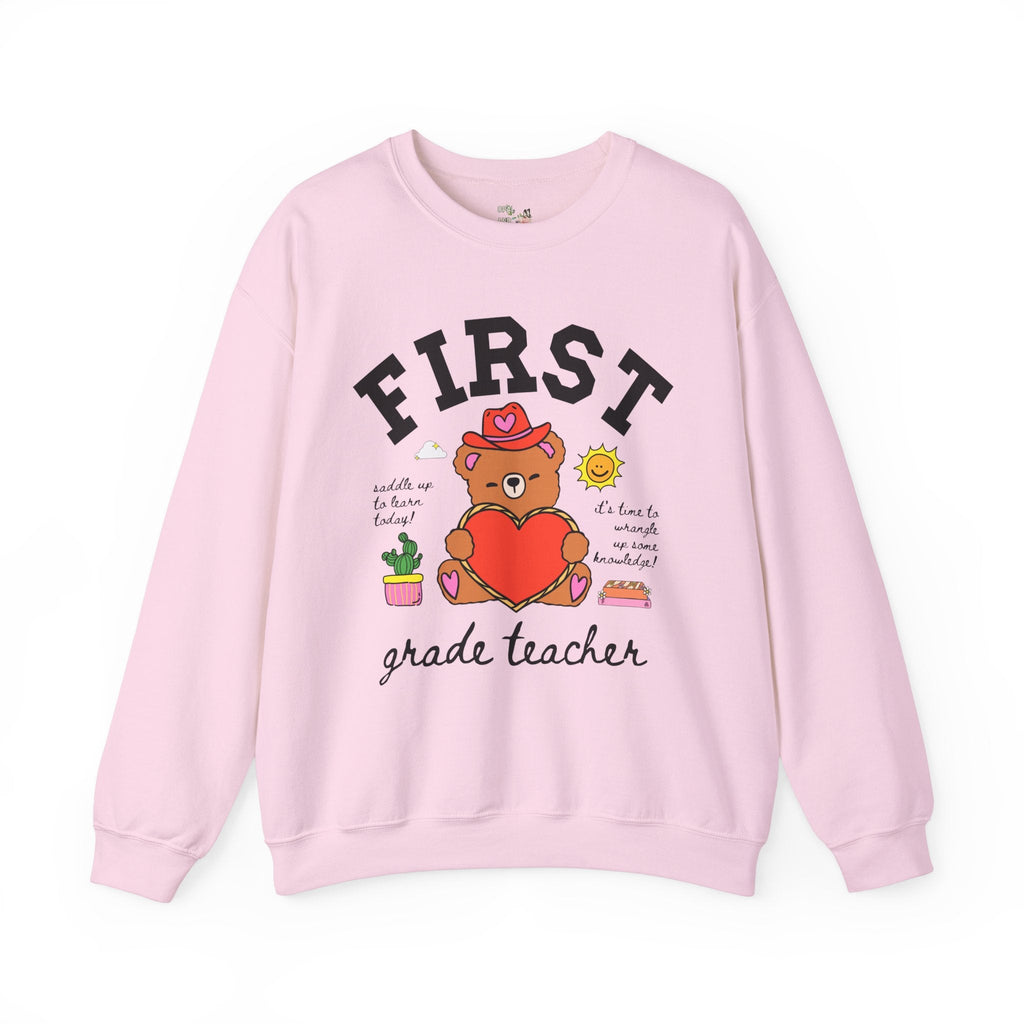 First Grade Teacher Sweatshirt - Opal and June