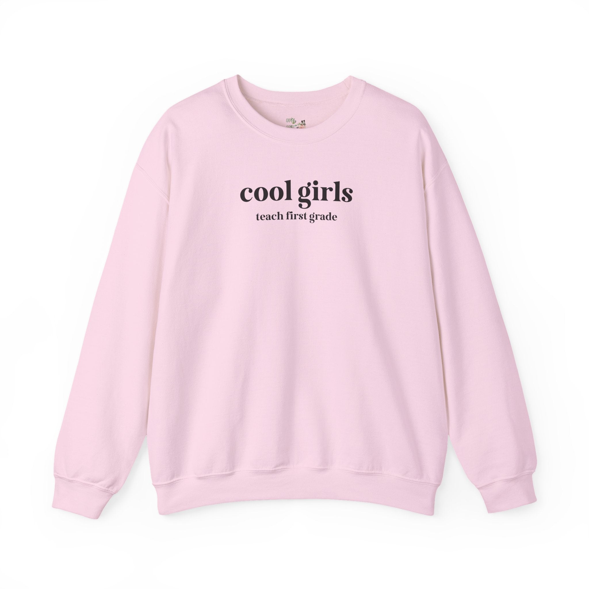 First Grade Teacher Sweatshirt, New Teaching Job Congratulations Gift, Funny Saying 1st Grade Crew or Squad Shirt, Early Childhood Education - Opal and June