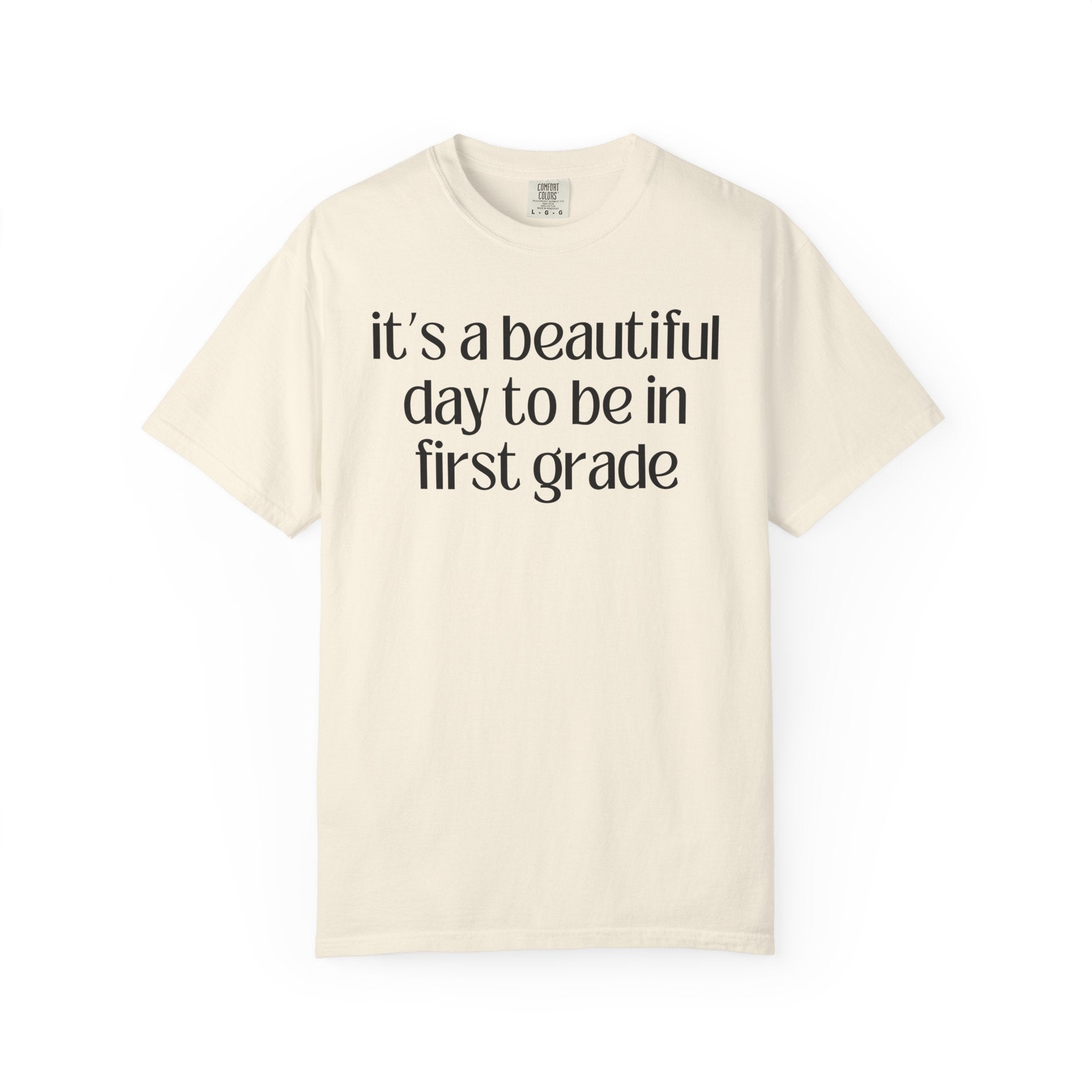 First Grade Teacher Tee Shirt for Back to School, Cute Matching Teacher T-Shirt for First Day of School, Elementary School New Teacher Gift - Opal and June