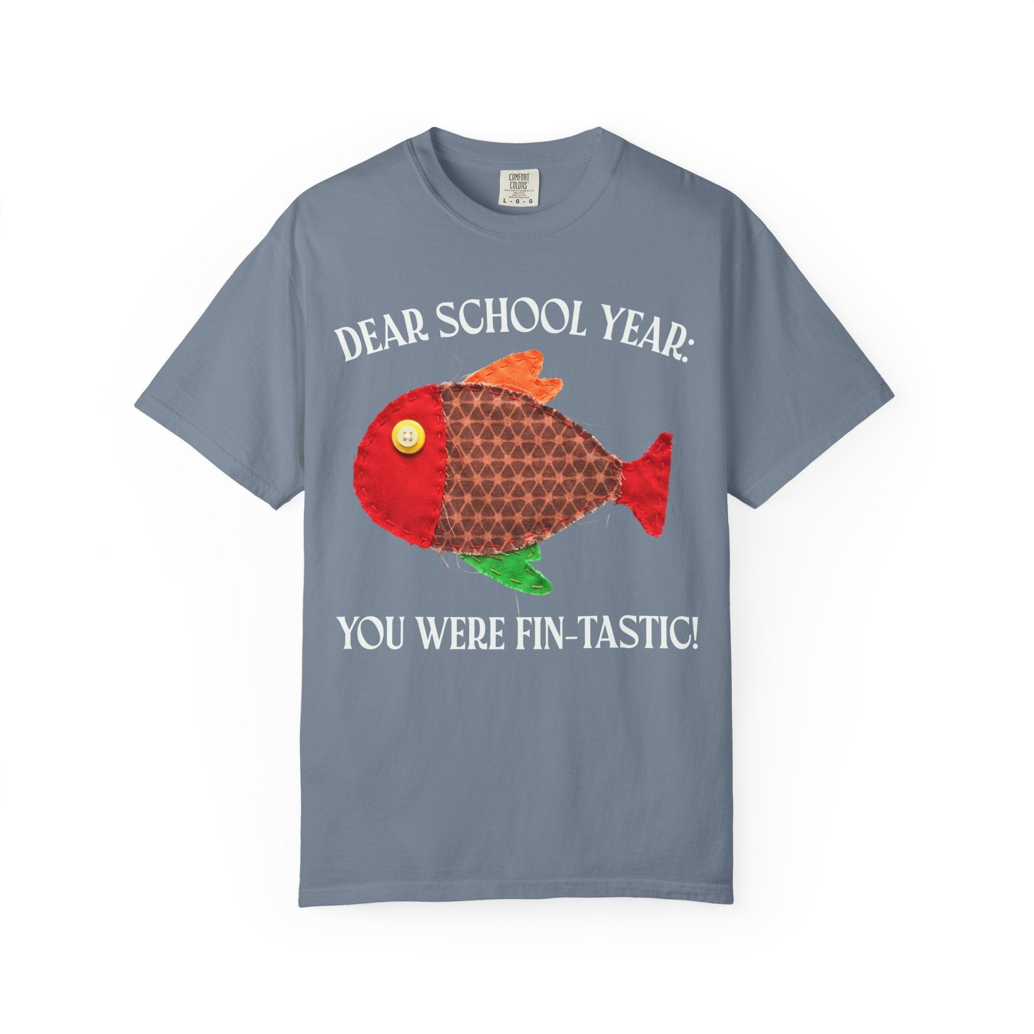 Fish Last Day of School Tee Shirt with Silly Summer Puns - Opal and June
