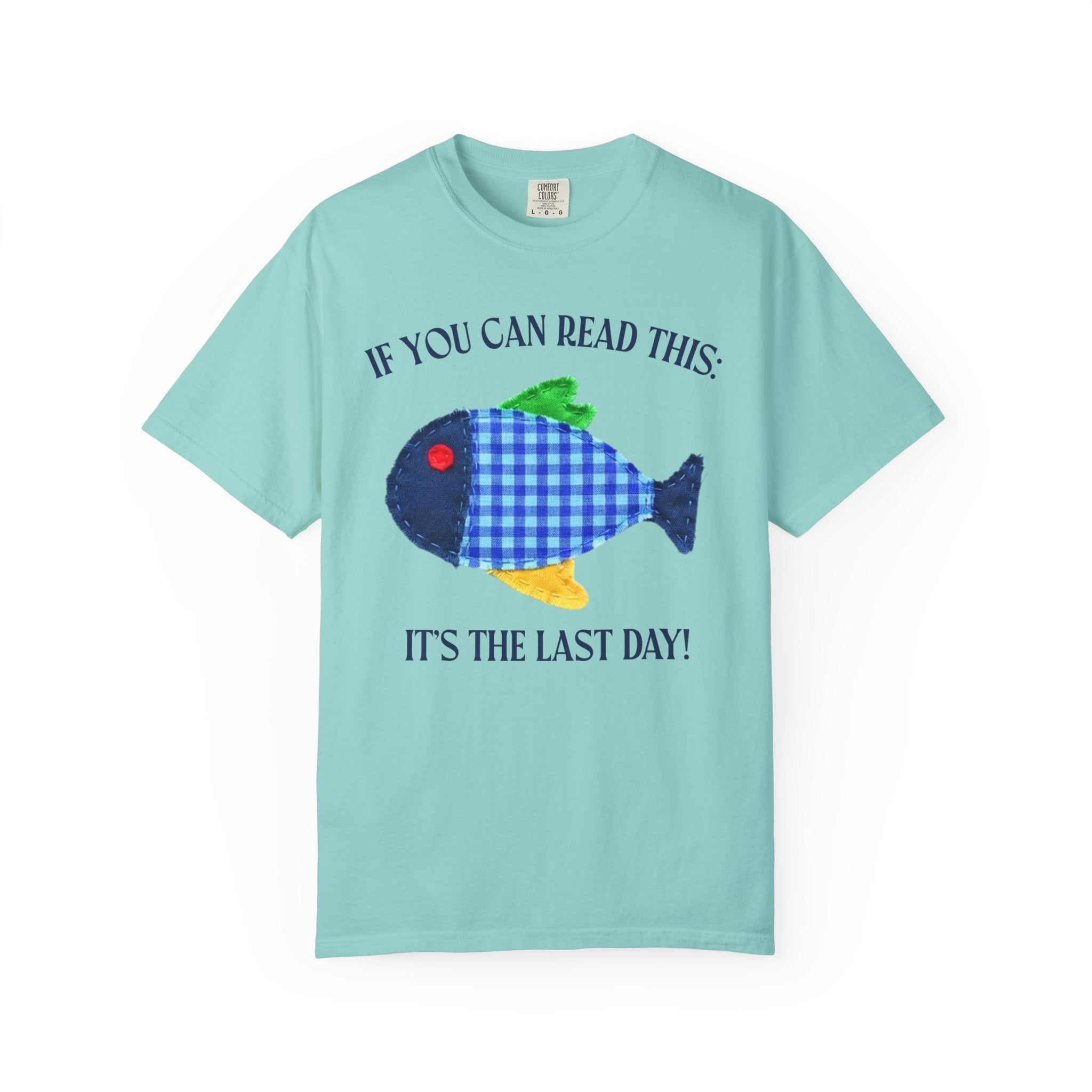 Fish Last Day of School Tee Shirt with Silly Summer Puns - Opal and June
