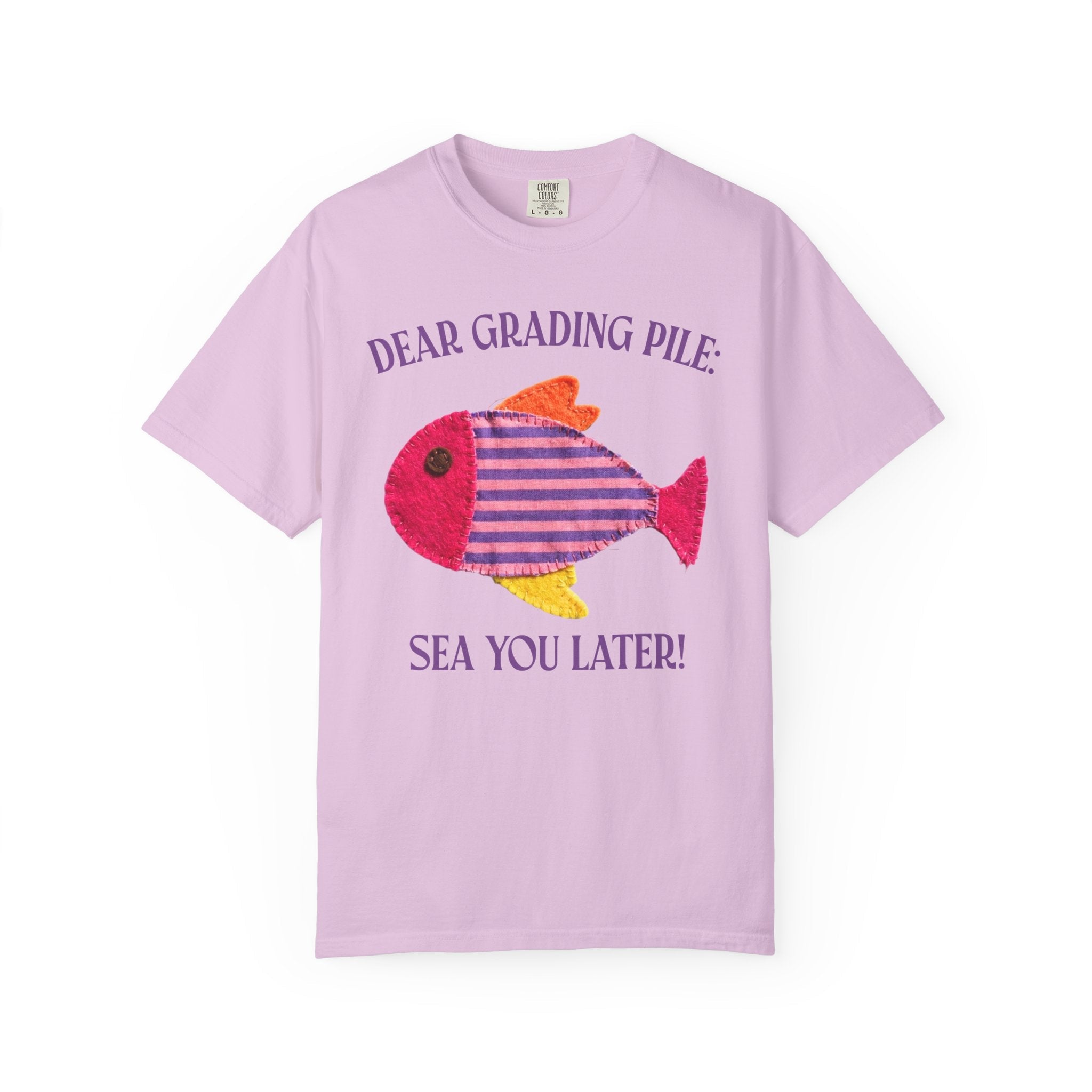 Fish Last Day of School Tee Shirt with Silly Summer Puns - Opal and June