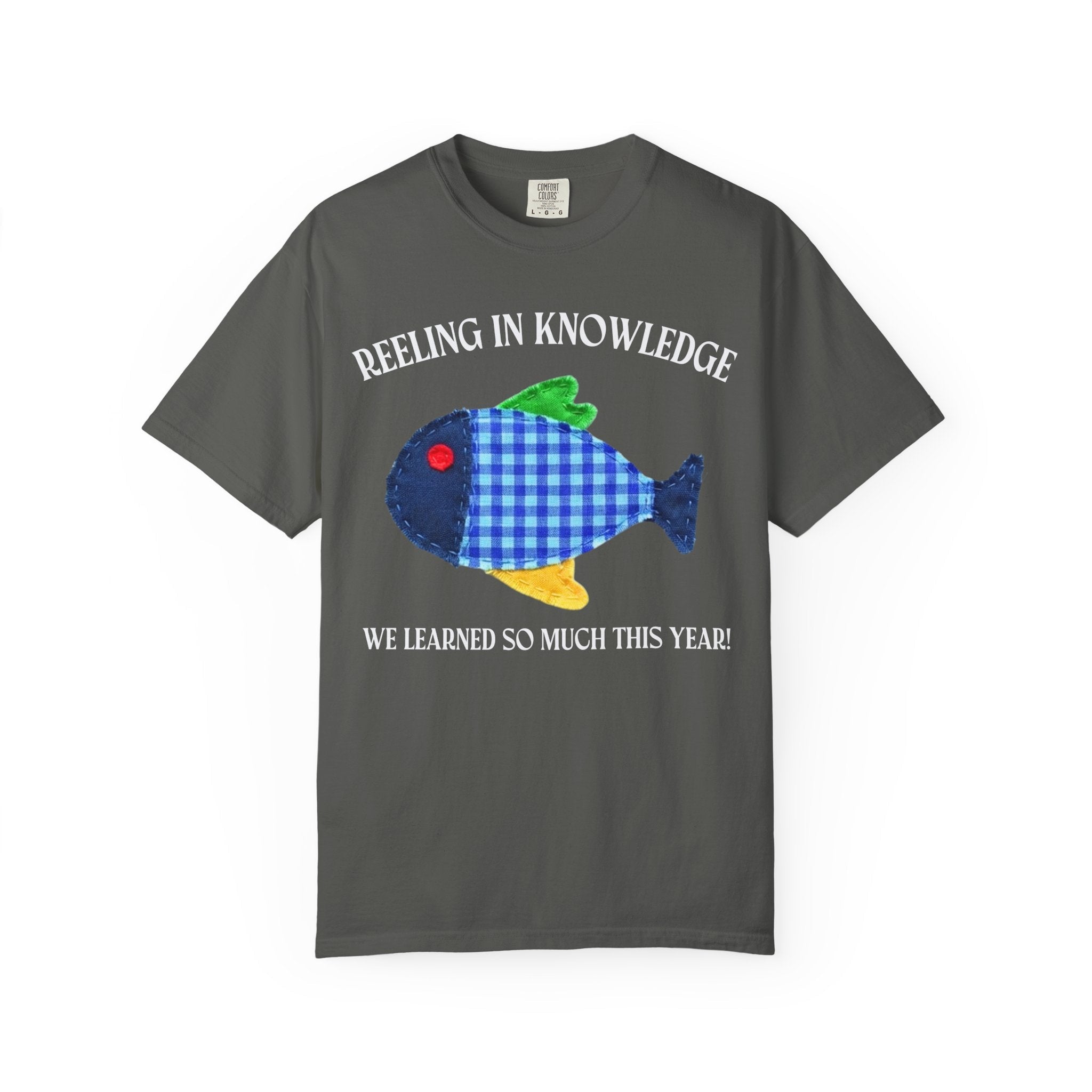 Fish Last Day of School Tee Shirt with Silly Summer Puns - Opal and June