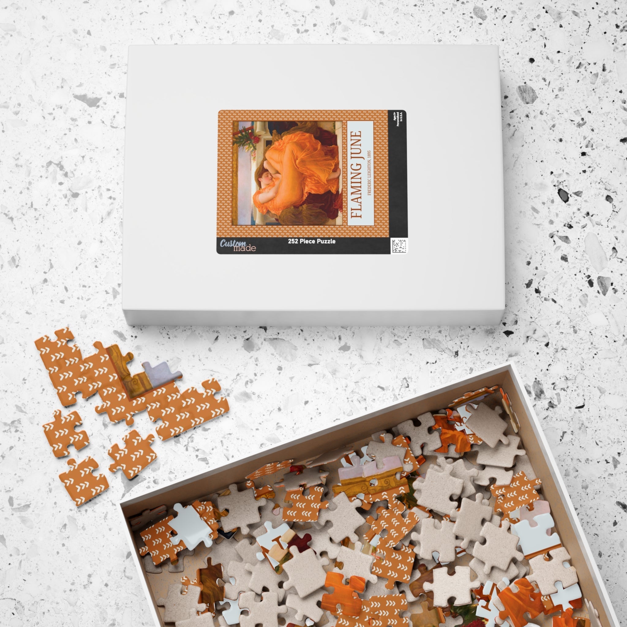 Flaming June by Frederic Leighton: Colorful Art History Puzzle - Opal and June