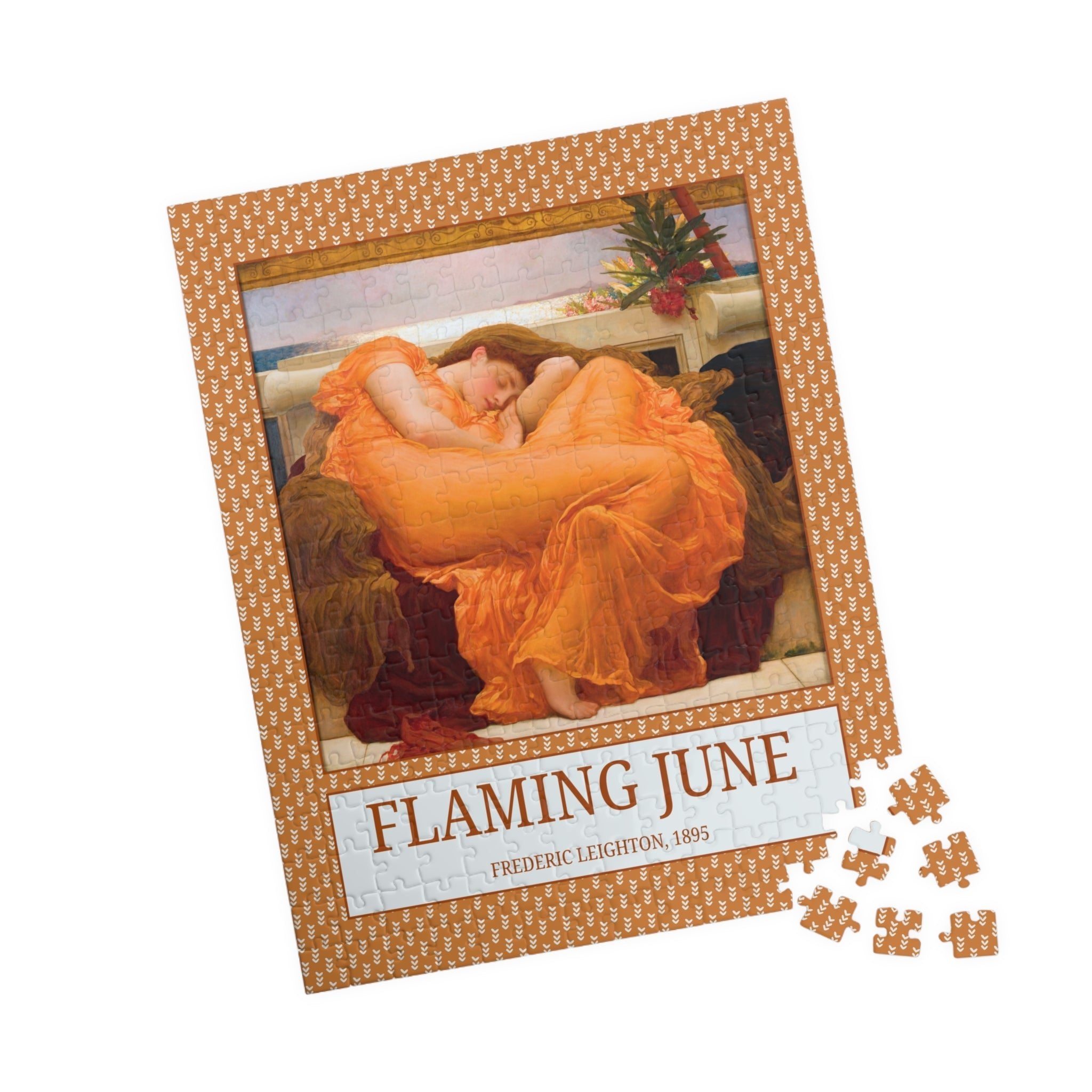 Flaming June by Frederic Leighton: Colorful Art History Puzzle - Opal and June