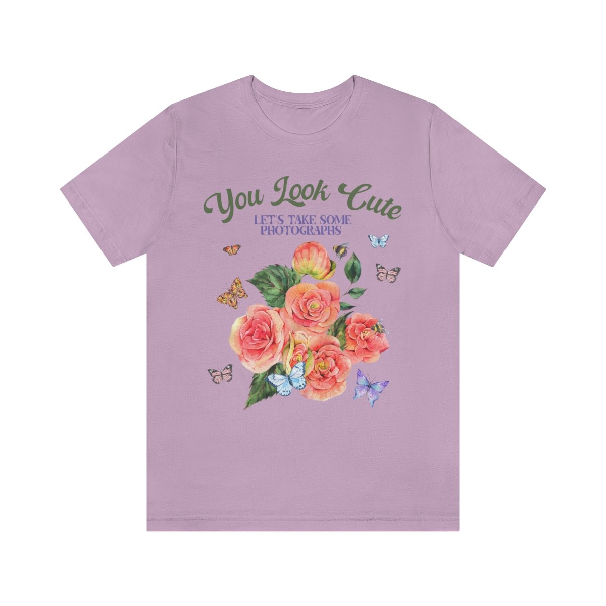 Floral Aesthetic Shirt for Wedding Photographer: You Look Cute - Opal and June