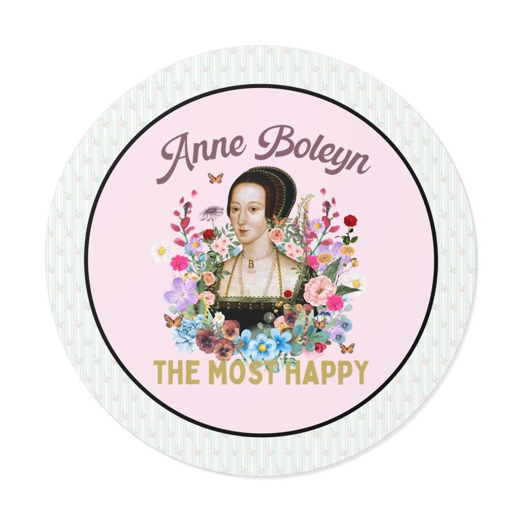 Floral Anne Boleyn Sticker, History Lover or History Teacher Thank You Gift, Cottagecore English History Gift, British Tudor History Sticker - Opal and June