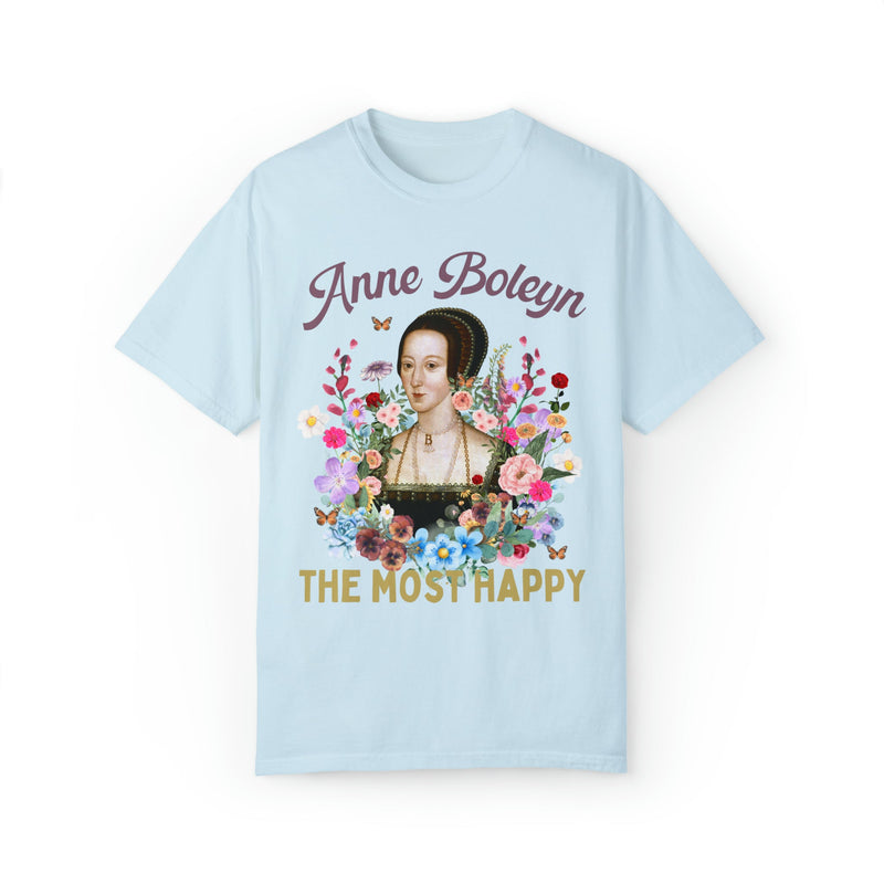 Floral Anne Boleyn Tee Shirt for History Lover: The Most Happy | Cottagecore History T-Shirt - Opal and June