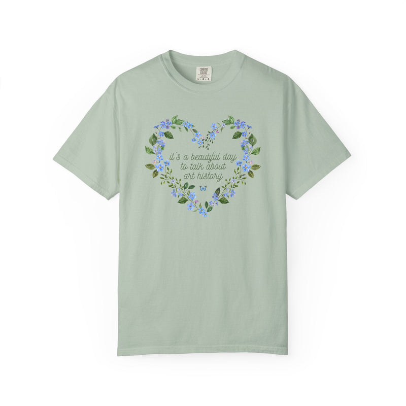 Floral Art History Tee Shirt for Humanities Teacher or Art History Major, Cute Cottagecore T-Shirt with Flowers, Butterfly Lover Gift - Opal and June