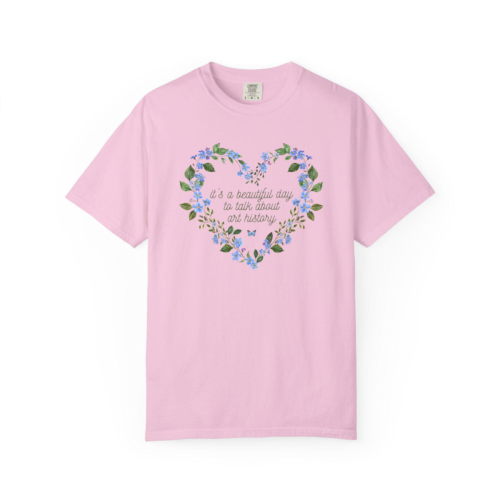 Floral Art History Tee Shirt for Humanities Teacher or Art History Major, Cute Cottagecore T-Shirt with Flowers, Butterfly Lover Gift - Opal and June
