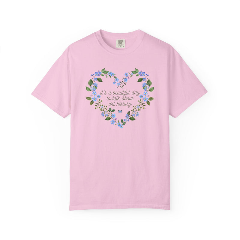Floral Art History Tee Shirt for Humanities Teacher or Art History Major, Cute Cottagecore T-Shirt with Flowers, Butterfly Lover Gift - Opal and June