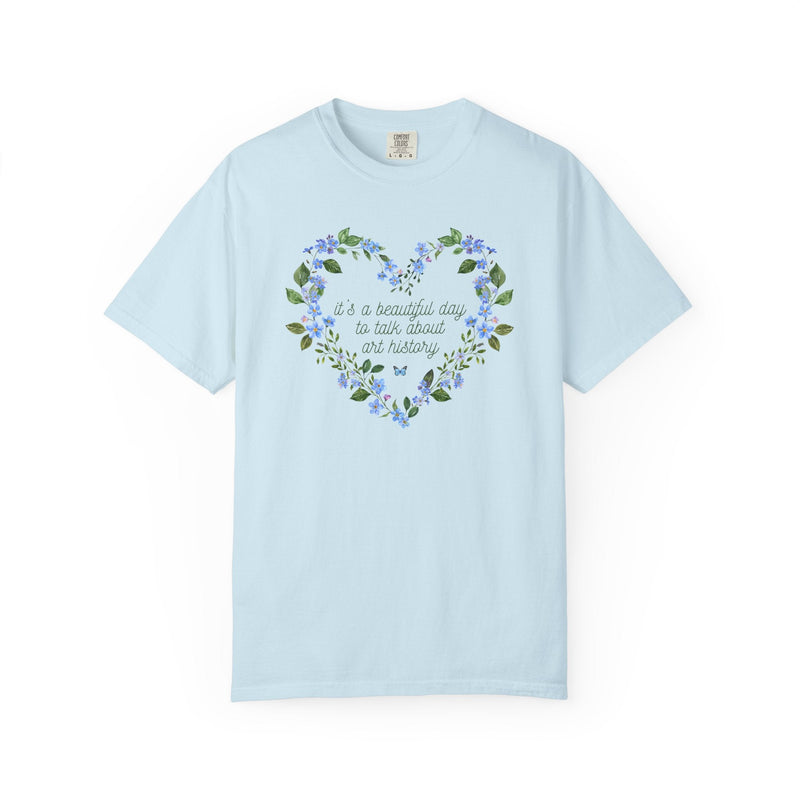 Floral Art History Tee Shirt for Humanities Teacher or Art History Major, Cute Cottagecore T-Shirt with Flowers, Butterfly Lover Gift - Opal and June