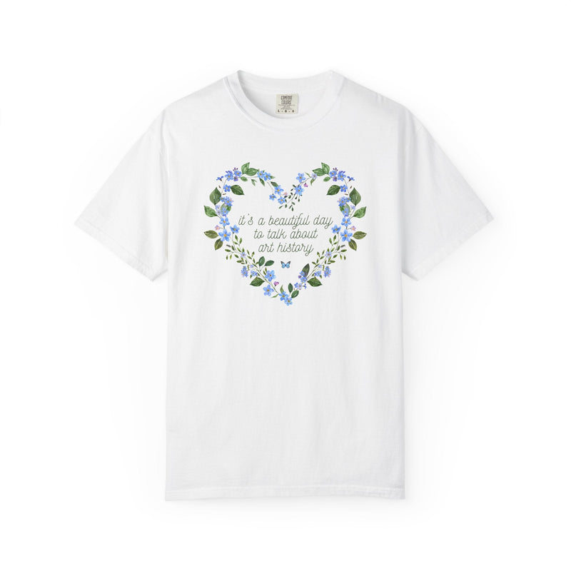 Floral Art History Tee Shirt for Humanities Teacher or Art History Major, Cute Cottagecore T-Shirt with Flowers, Butterfly Lover Gift - Opal and June