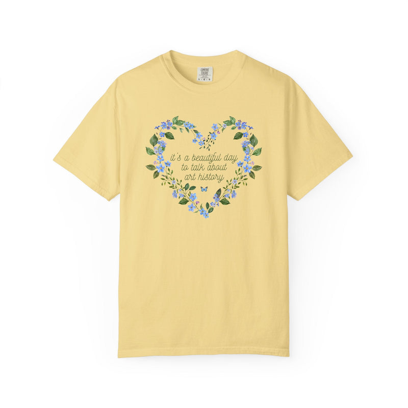 Floral Art History Tee Shirt for Humanities Teacher or Art History Major, Cute Cottagecore T-Shirt with Flowers, Butterfly Lover Gift - Opal and June