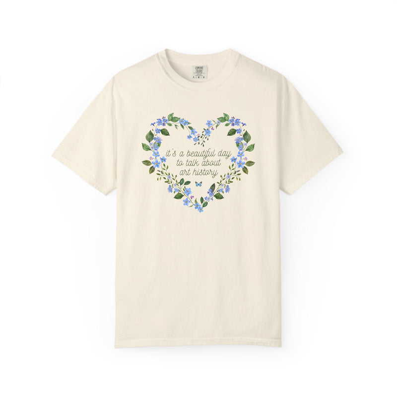 Floral Art History Tee Shirt for Humanities Teacher or Art History Major, Cute Cottagecore T-Shirt with Flowers, Butterfly Lover Gift - Opal and June