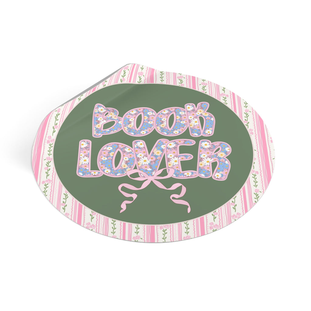 Floral Book Lover Sticker - Opal and June