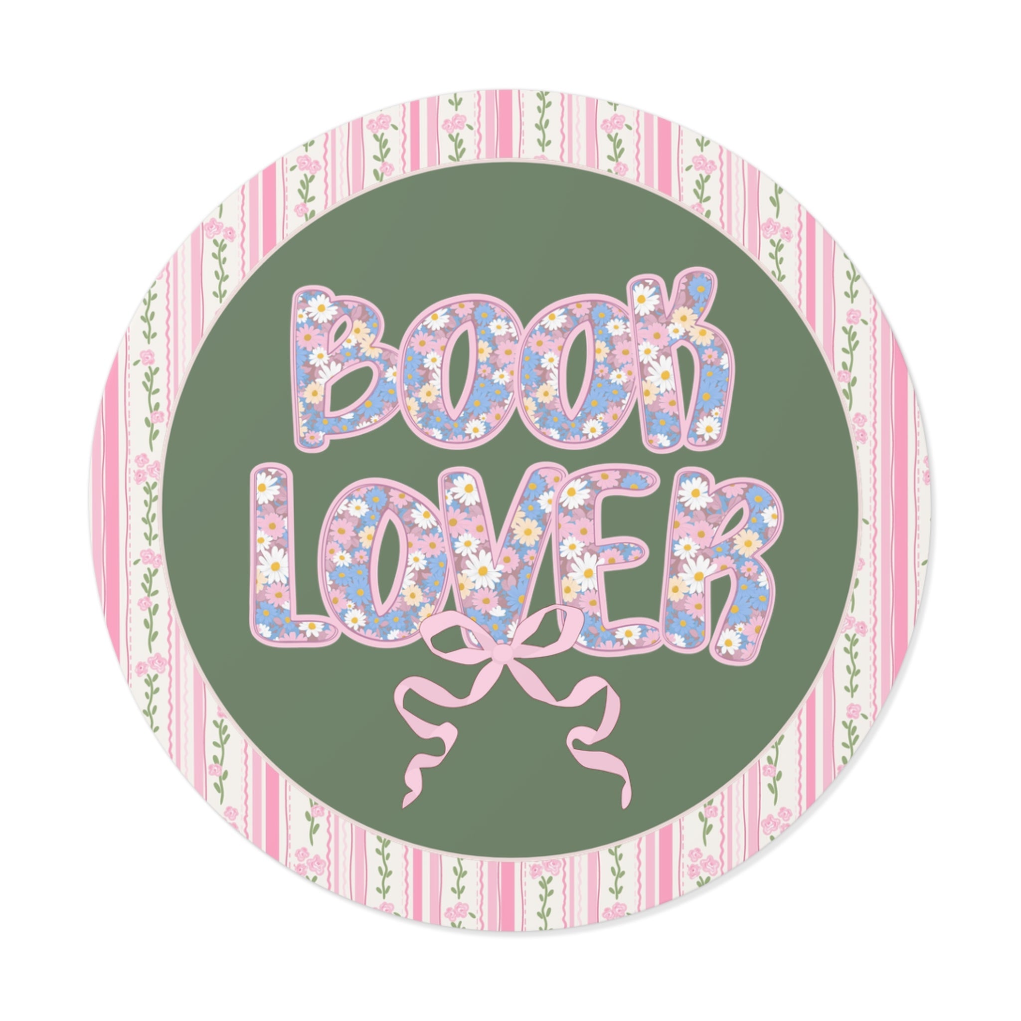 Floral Book Lover Sticker - Opal and June