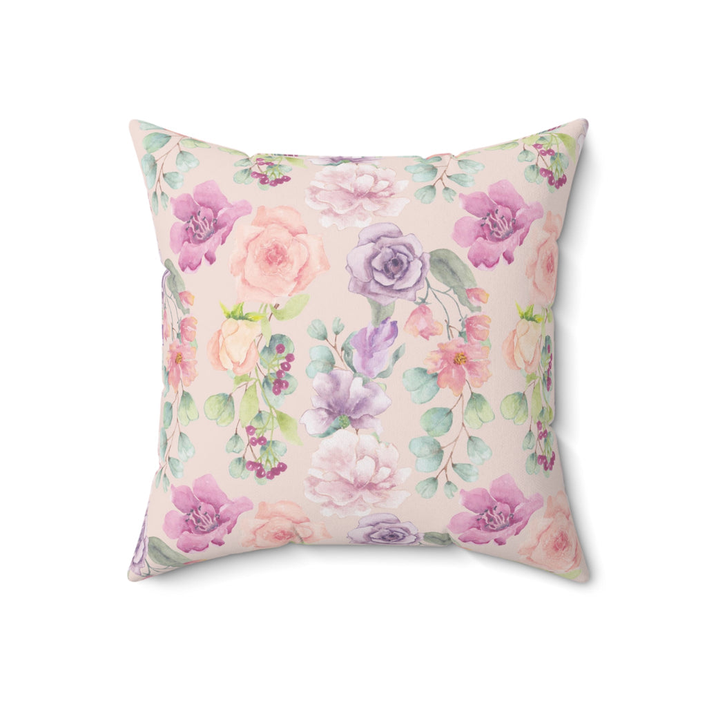 Floral Bookish Pillow for Romance Reader: My Night Is All Booked, Colorful Whimsigoth Pillow - Opal and June