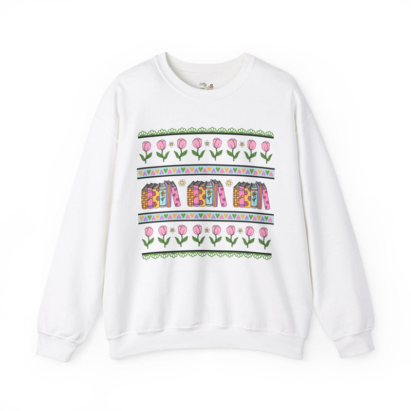 Floral Bookish Sweatshirt - Opal and June