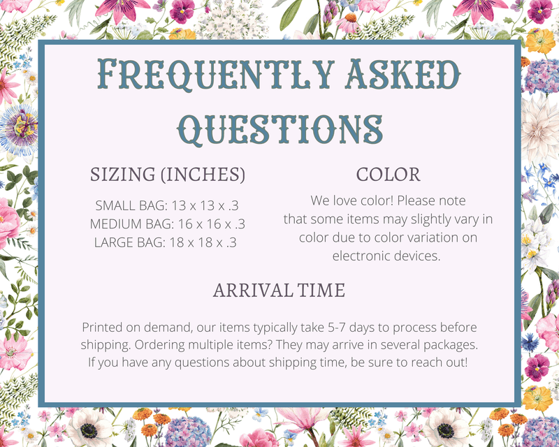 Floral Bookish Tote Bag, Cottagecore Flowers: Cool Girls Read Romance - Opal and June