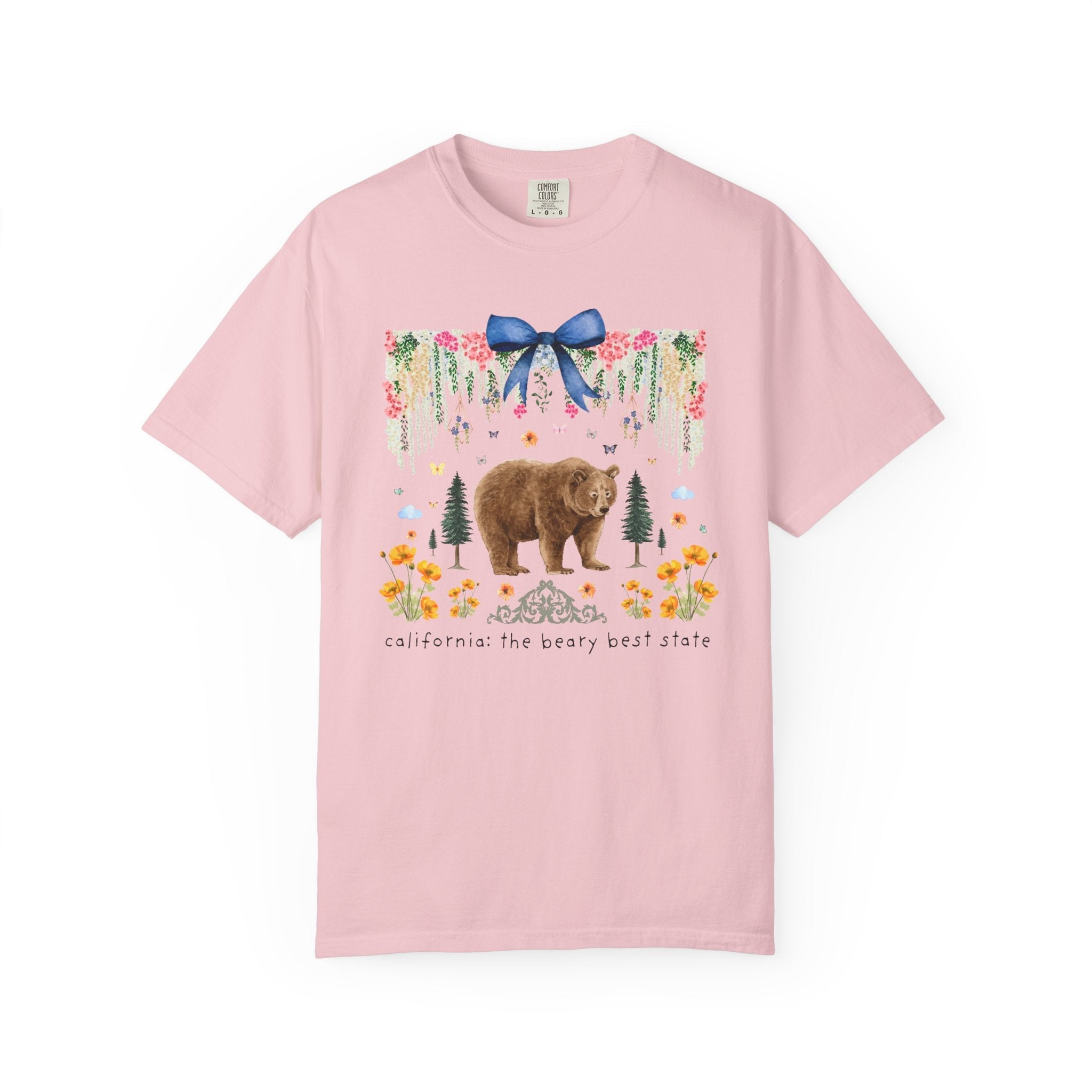 Floral California Animal Lover Tee - Opal and June