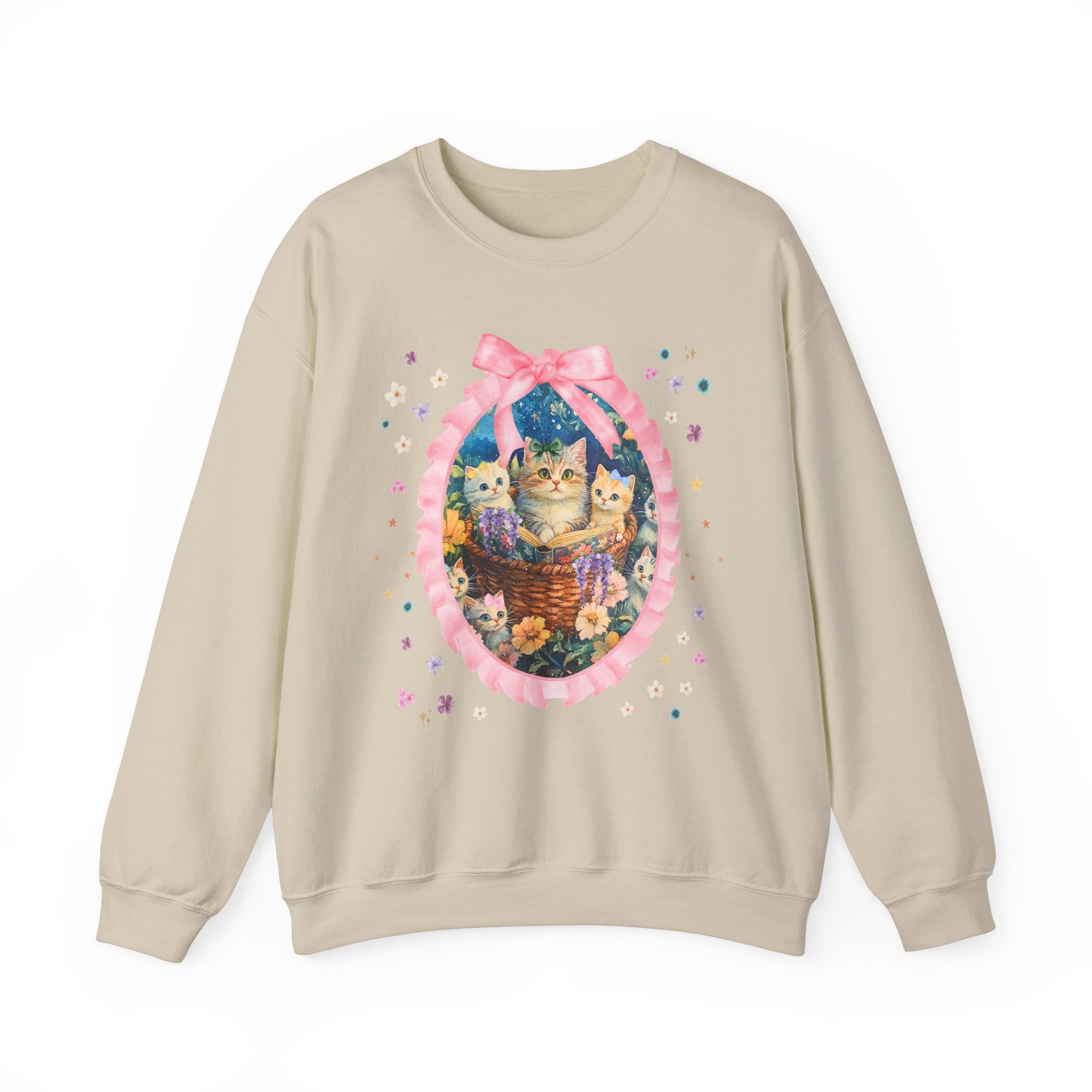 Floral Cat Mom Sweatshirt - Opal and June