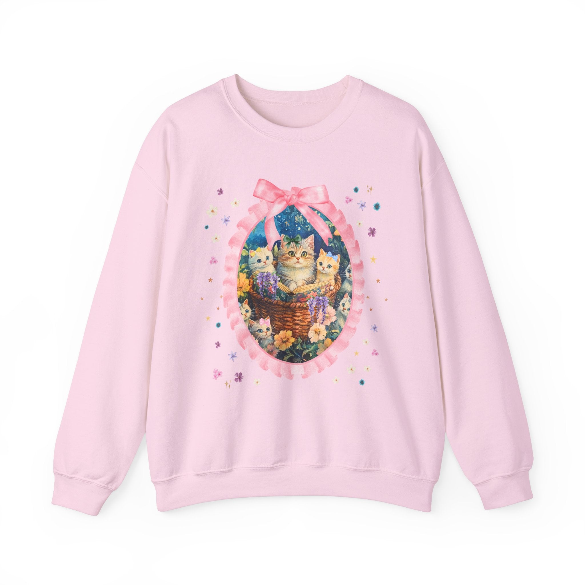Floral Cat Mom Sweatshirt - Opal and June