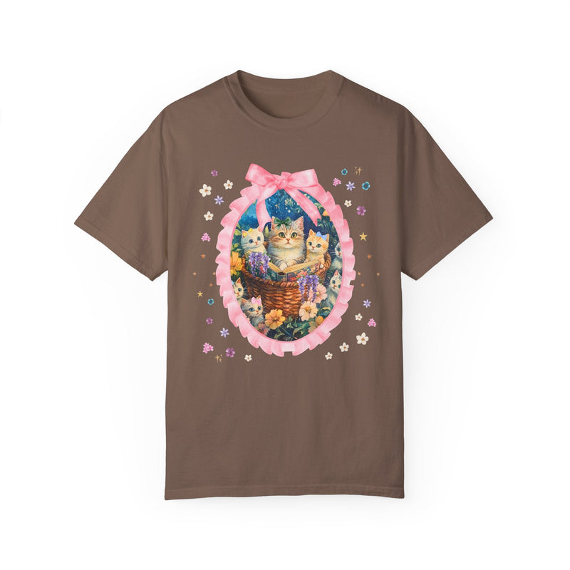 Floral Cat Mom Tee Shirt - Opal and June