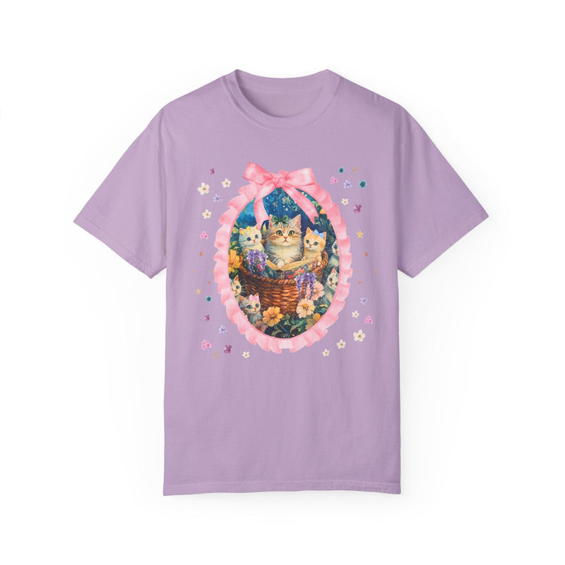 Floral Cat Mom Tee Shirt - Opal and June