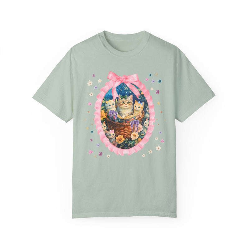 Floral Cat Mom Tee Shirt - Opal and June