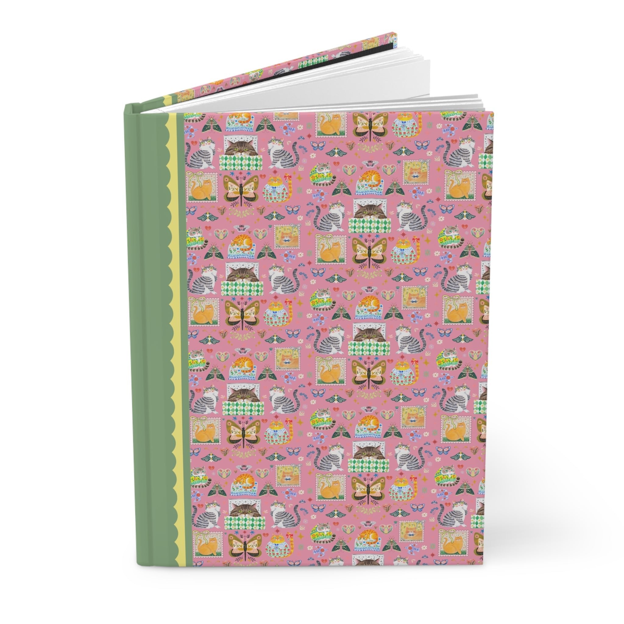 Floral Cat Notebook - Opal and June