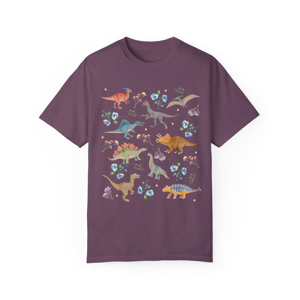 Floral Dinosaur Shirt in Comfort Colors® - Opal and June