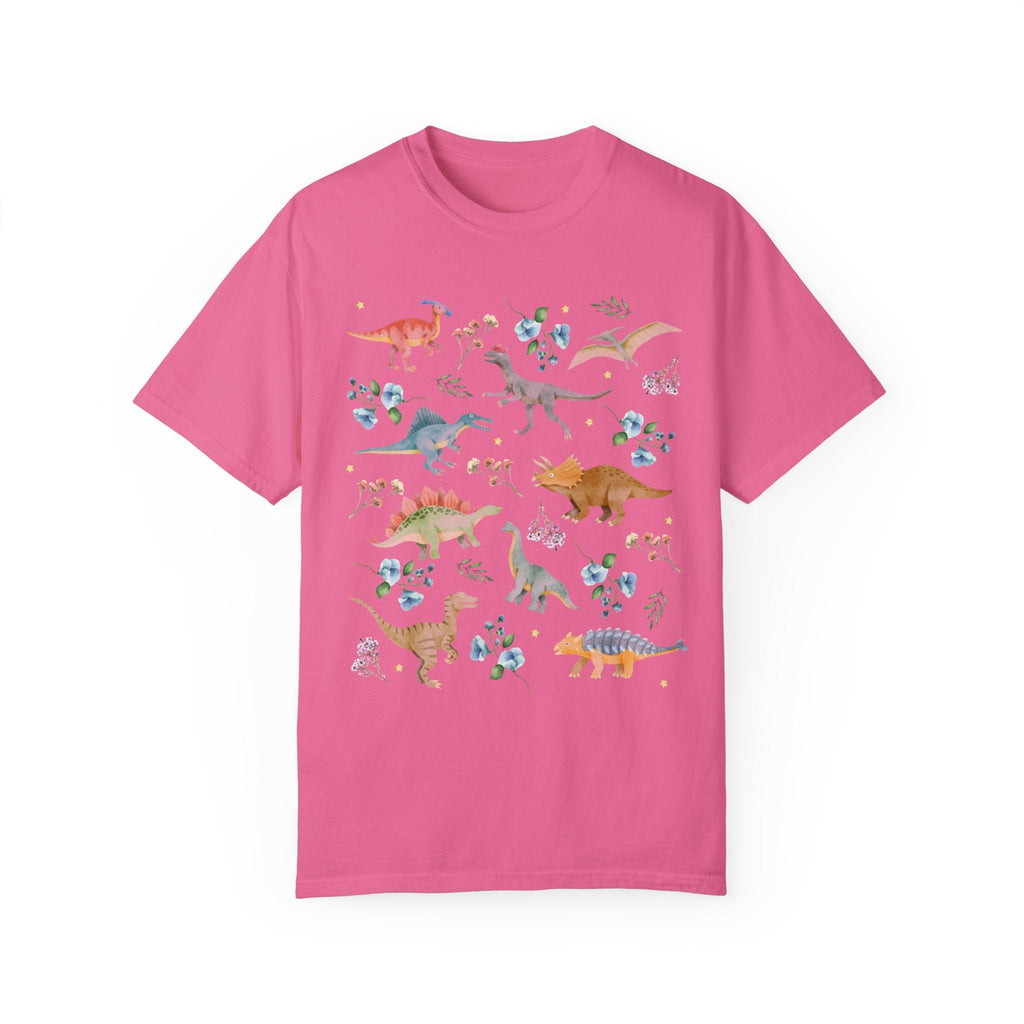 Floral Dinosaur Shirt in Comfort Colors® - Opal and June