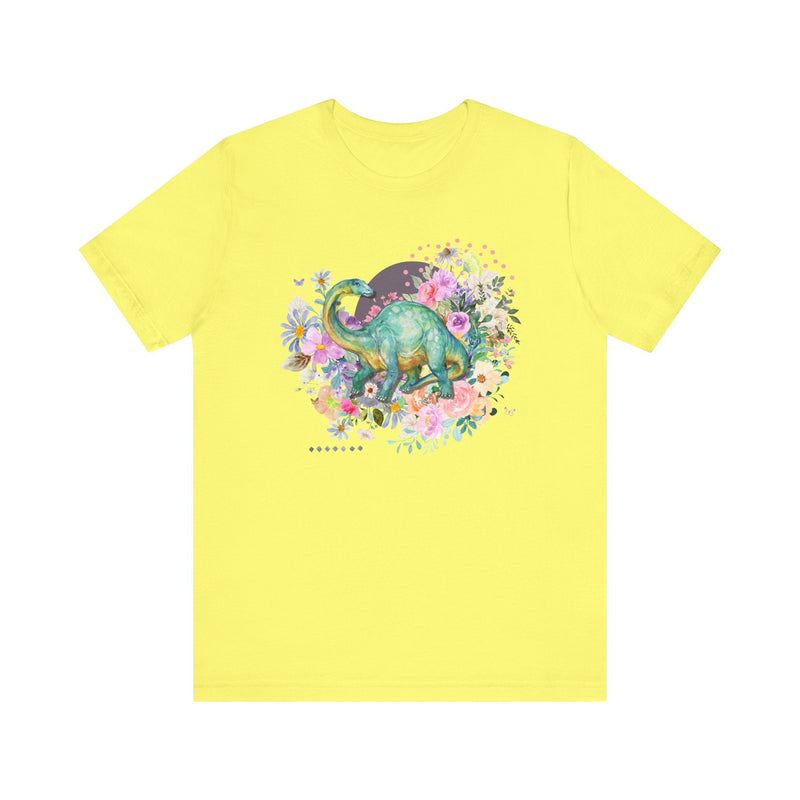 Floral Dinosaur T-Shirt for Brachiosaurus Lover - Opal and June