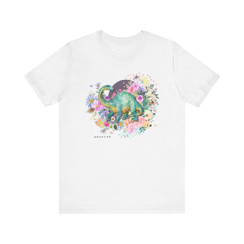 Floral Dinosaur T-Shirt for Brachiosaurus Lover - Opal and June