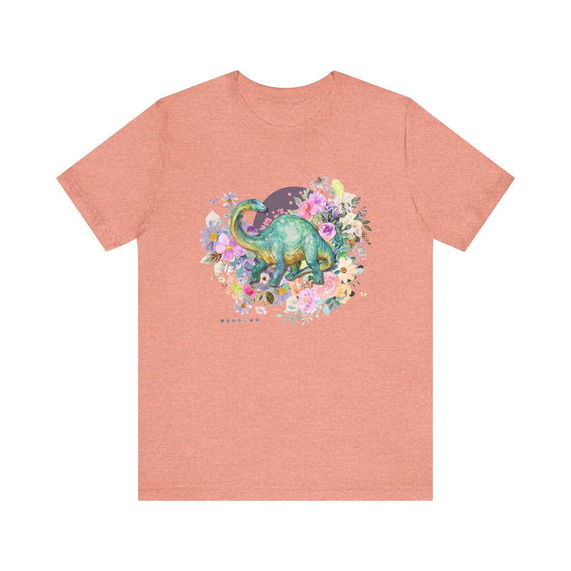 Floral Dinosaur T-Shirt for Brachiosaurus Lover - Opal and June