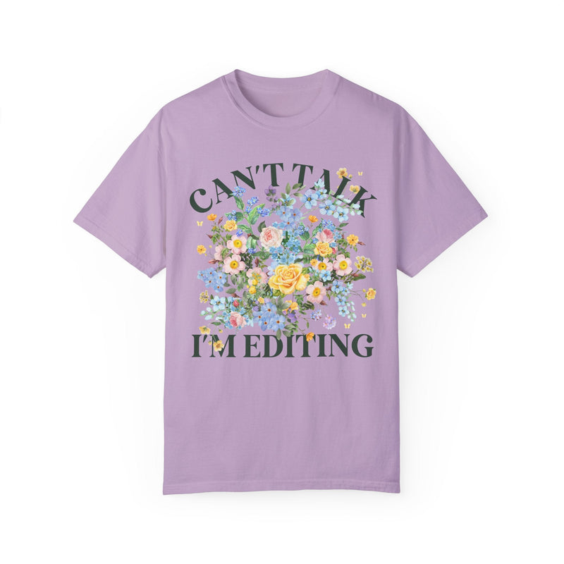 Floral Editing Day Tee Shirt for Wedding Photographer - Opal and June