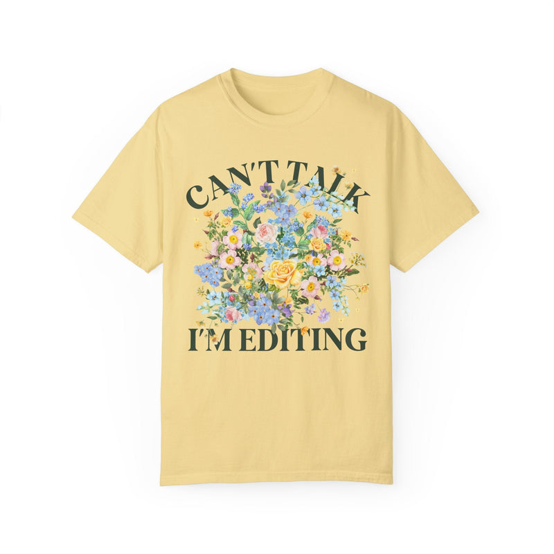 Floral Editing Day Tee Shirt for Wedding Photographer - Opal and June