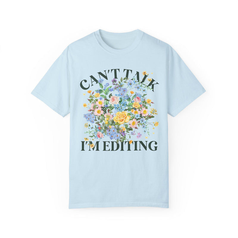 Floral Editing Day Tee Shirt for Wedding Photographer - Opal and June