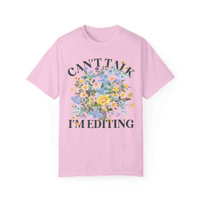 Floral Editing Day Tee Shirt for Wedding Photographer - Opal and June